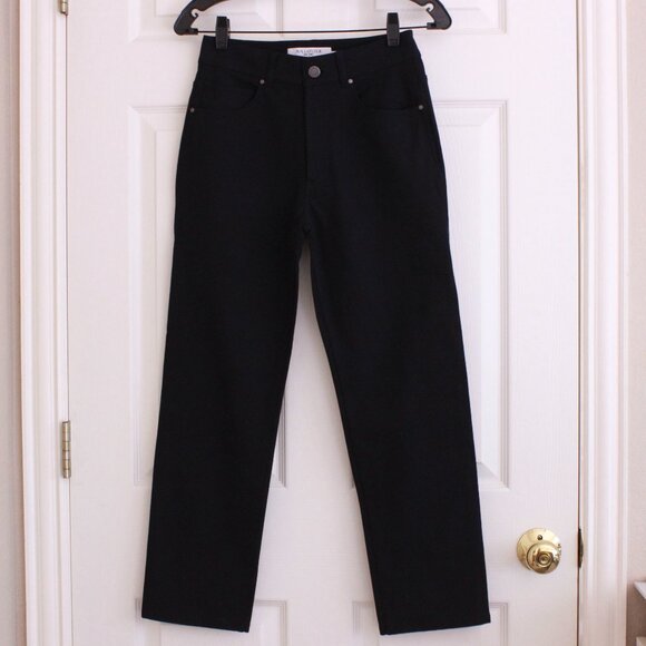 NWOT MM Lafleur Black Organic Cotton Straight Leg Jeans